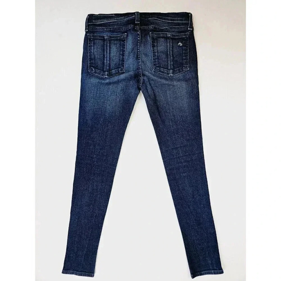 Rag & Bone 28X29 Women's Embroidered Pocket Logo Ankle Zip & Triple Zip Pockets - Picture 1 of 14